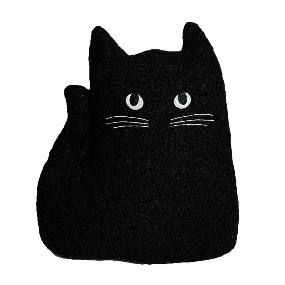Target Bullseye Playground Halloween 2024 Black Sherpa Cat Decorative Pillow